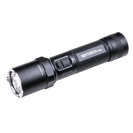 Lanterna reincarcabila P80-v2 Nextorch, 1600 lm, 140m, cu comutator rapid stroboscop, Nextorch