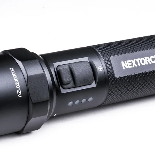 Lanterna reincarcabila P80-v2 Nextorch, 1600 lm, 140m, cu comutator rapid stroboscop, Nextorch