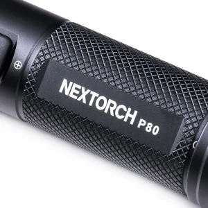 Lanterna reincarcabila P80-v2 Nextorch, 1600 lm, 140m, cu comutator rapid stroboscop, Nextorch