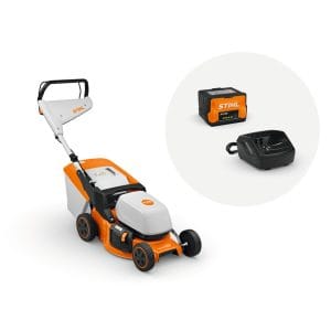 RMA 243.3 SET Masina de tuns gazonul cu acumulator