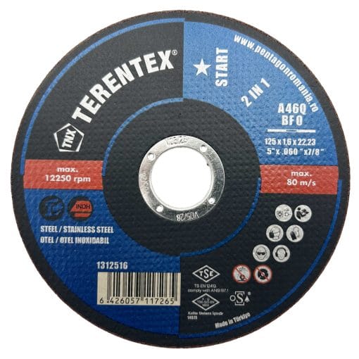 DISC ABRAZIV 2IN1 125X1,6X22,23 TERENTEX START-2